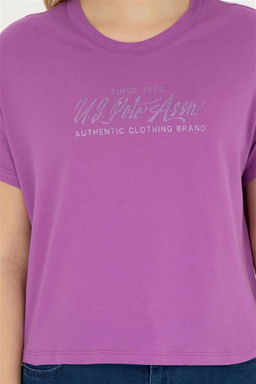 Женская фиолетовая футболка - U.s. polo assn фото 6