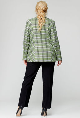 Жакет БелЭльСтиль 203 зеленая клетка фото 5