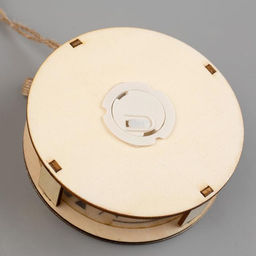 Ёлочная игрушка Шар с оленёнком, 10х10х3 см, от батареек, свечение тёплое белое - Luazon lighting фото 3