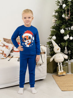 Пижама детская синяя тигренок