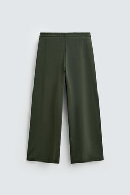 WIDE-LEG PLEATED JOGGER TROUSERS - Zara фото 8