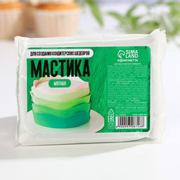 Мастика сахарная Мятная для вафельных картинок и сахарных фигурок, 100 г. - Simaland фото 2