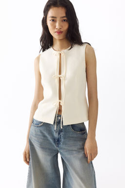 Chaleco con lazadas - H&m фото 3