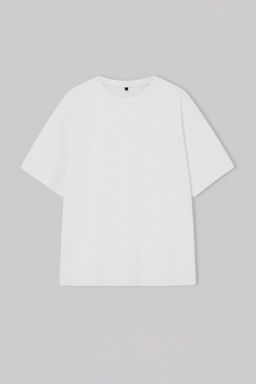 Siyah Oversize/Genis %100 Pamuk Bisiklet Yaka Cepli T-Shirt TMNSS26TS00016 - Trendyolmilla фото 10