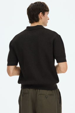 Polo en punto trenzado Regular Fit - H&m фото 7