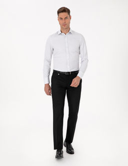 Siyah Slim Fit Kuma_ Pantolon