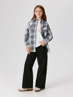 ACOOLA / Куртка детская для девочек Korumba1 серая клетка фото 2