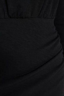 TRENDYOLMILLA Vizon Premium Dokulu Krep Drape Detayl? Mini Orme Elbise TWOAW24EL00137  фото 4