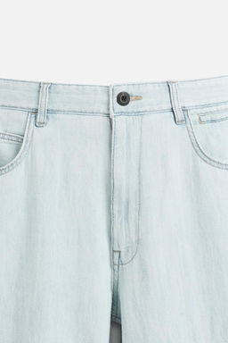 LIGHTWEIGHT LOOSE WIDE-LEG JEANS - Zara фото 8