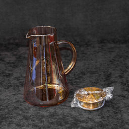 Набор кувшин 1,95 л + 6 низких стаканов 270 мл из цв.стекла в упак., арт. 008THJ/TH DM