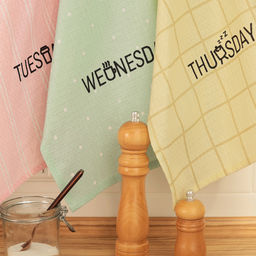 Набор кухонных полотенец Доляна Week 35×60 см-7 шт., 100% хлопок