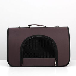 Сумка - переноска для животных, 2 входа, 46 х 28,5 х 30 см, коричневая - Simaland фото 2