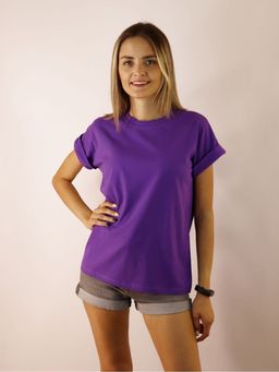 K10153 Футболка OVER SIZE ФИОЛЕТОВЫЙ