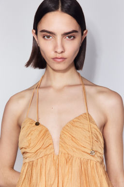 Vestido halter con escote coraz?n - H&m фото 3