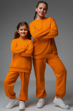 Костюм для девочки оверсайз из футера трехнитки Happyfox - Happy fox фото 2