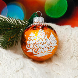 Ёлочный шар «Новогодний» d=6 см, без упаковки, МИКС