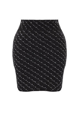 Siyah Limited Edition Simli Vucudu Saran Mini Etek TWOAW26ET00082 - Trendyolmilla фото 5