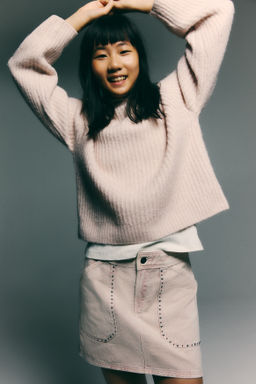 Falda denim con tachuelas - H&m фото 4