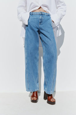 JEANS Z1975 STRAIGHT HIGH WAIST FRONT SEAM - Zara фото 2