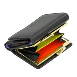 Итальянский женский кожаный кошелек DuDu серии Corsica | черный поп - Dudubags фото 5