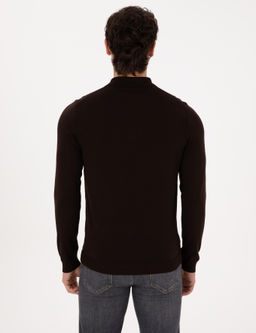 Kahverengi Regular Fit Basic Kazak - Cacharel фото 5