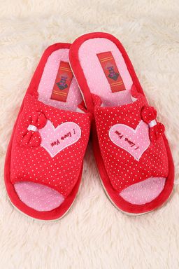 Тапочки красные домашние