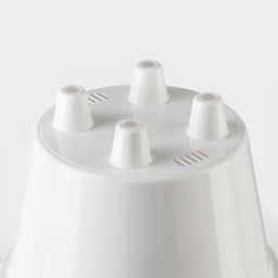 Цена за 2 шт. Кашпо для цветов со вставкой «Порто», 1 л, цвет жемчужный