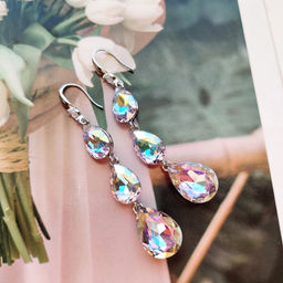 Серьги с чешскими кристаллами