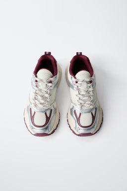 ZAPATILLA DEPORTIVA REJILLA / Rojo Burdeos - Zara фото 5