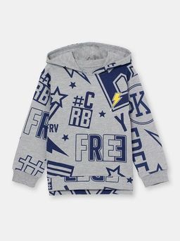 CRB wear/CSKB 63025-11-303 Толстовка для мальчика, светло-серый меланж/Ex.Cherubino