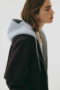 Chaqueta efecto neopreno con dise?o de doble capa - H&m фото 7