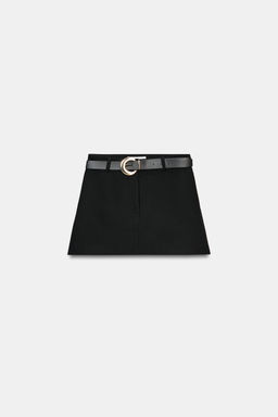 FALDA PANTAL?N CINTUR?N / Negro - Zara фото 5
