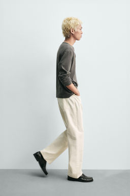 JEANS LOOSE FIT / Blanco roto - Zara фото 5