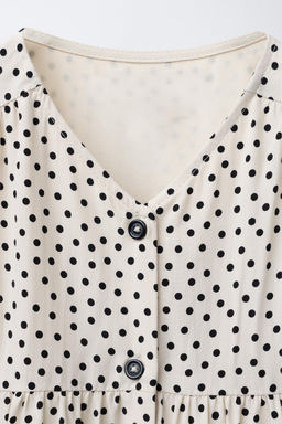 POLKA DOT PANEL DRESS - Zara фото 9