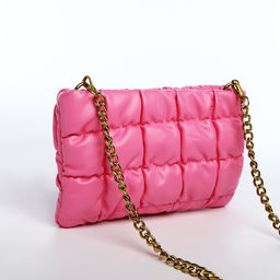 Сумка-клатч на молнии, длинная цепь, цвет розовый - Simaland фото 2