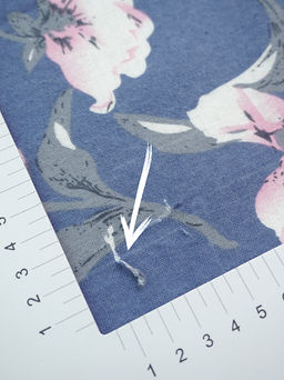 Теплый хлопок Цветущая магнолия цв.джинсовый, СОРТ2, ш.1.45м, хлопок-100%, 150гр/м.кв - Купава фото 9