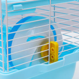 Клетка для грызунов укомплектованная, 27 х 19 х 28 см, голубая - Пижон фото 9