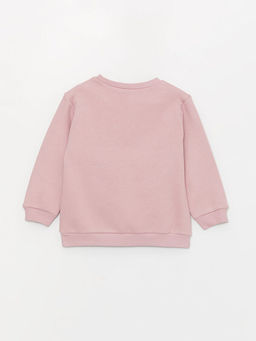 Bisiklet Yaka Bask?l? K?z Bebek Sweatshirt - Waikiki фото 3