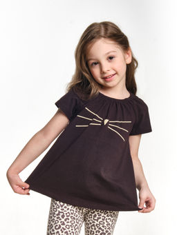 Футболка для девочки UD 0803 кофе - Mini maxi фото 9