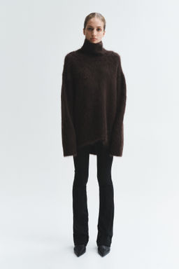 Jersey de cuello alto en mezcla de mohair - H&m фото 5