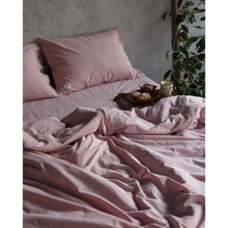 Постельное бельё Этель 1.5 сп, размер 155х210 см, 160х240 см, 50х70 см-2шт, цвет пудра, 100% жатый хлопок, 140г  фото 4