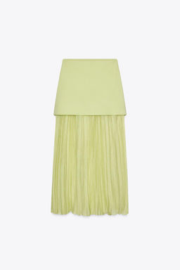 COMBINED PLEATED KNIT SKIRT - Zara фото 19