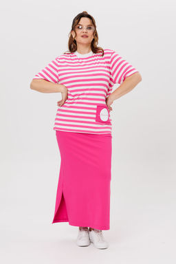 Костюм Michel Chic 1405 розовый, полоска  фото 6