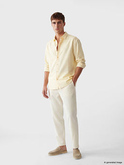 Regular Fit Beli Lastikli Erkek Pantolon