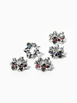 Цена за 5 шт. Шарм разделитель для бусин «Цветочек», МИКС