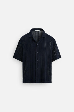 CROCHET TEXTURED SHIRT - Zara фото 2