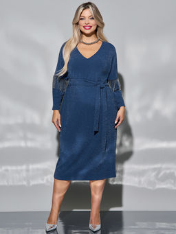 Платье 0385-1 темно-синий