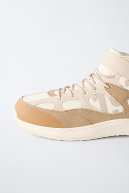 CONTRAST HIGH-TOP SNEAKERS - Zara фото 6