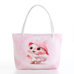 Сумка детская «Кролик», для девочки, на молнии, розовая