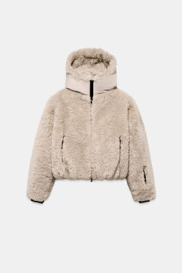 SHORT FAUX FUR HOODED COAT RECCO® TECHNOLOGY SKI COLLECTION - Zara фото 21